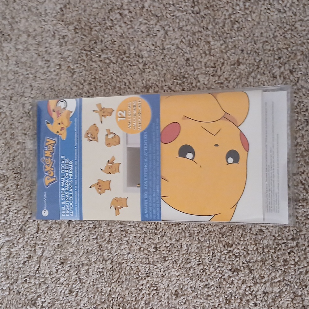 NIB Pichaccu wall decal